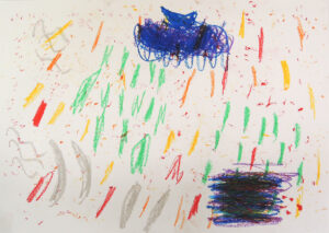 低学年クラス「音を聞いて絵を描こう！」の作品紹介