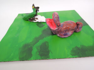 ４年生の作品「ジオラマ」