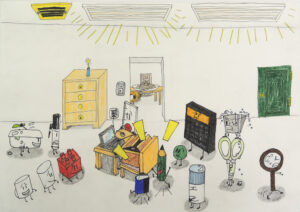 6年生の作品「イラストレーション」