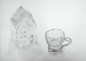 ６年生の作品／丁寧に描いた鉛筆デッサン