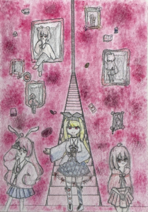 ６年生の作品「イラストレーション」