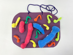 「オリジナルフォントでネームプレートを作ろう」３年生の作品