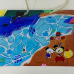 5年生の自主制作の作品「透明な絵」