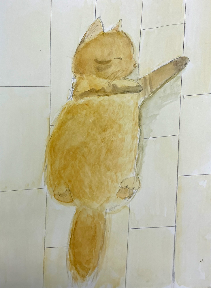 高学年クラス「水彩画」6年生の作品