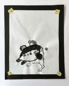 低学年クラス・9月カリキュラム「墨絵」