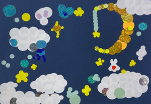 低学年クラス・10月カリキュラム「シールアート」