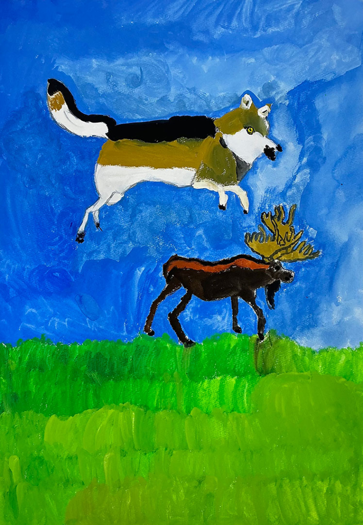 高学年クラス・水彩画・４年生の作品