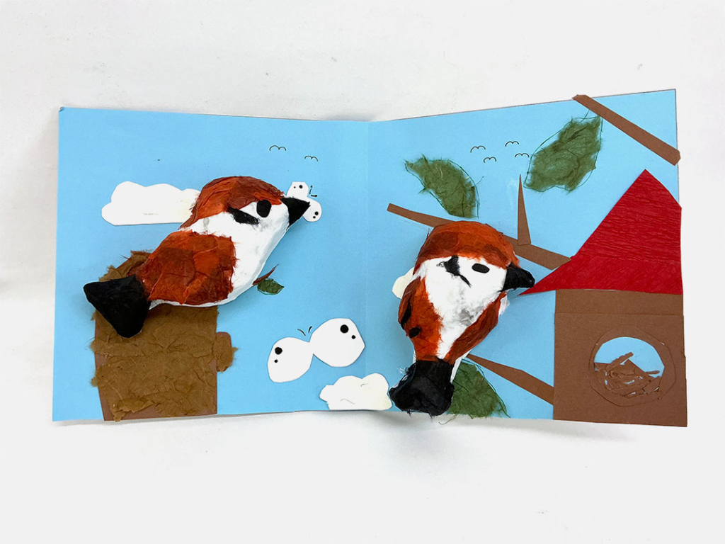 高学年クラス・張り子・４年生の作品