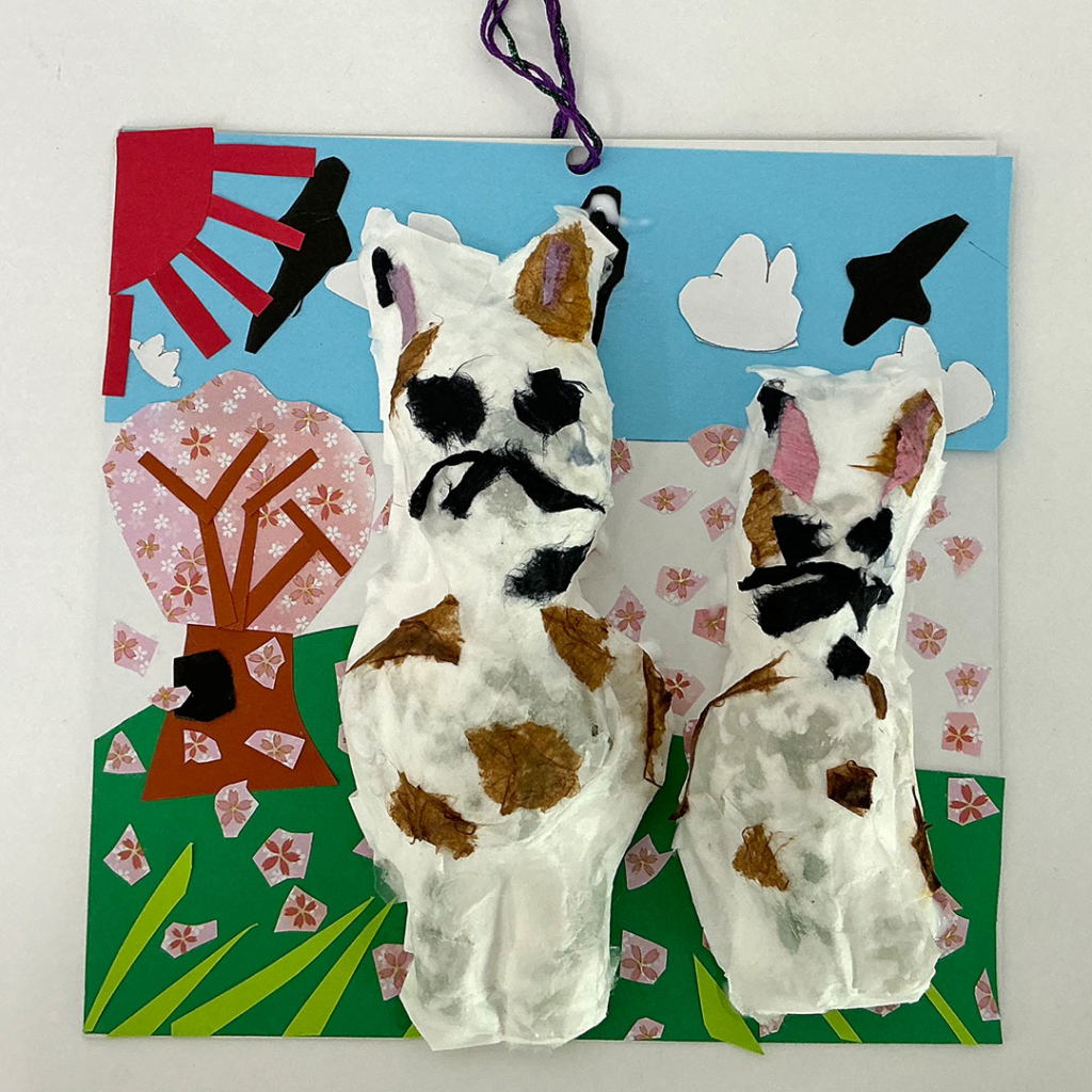 低学年クラス・張り子・2年生の作品