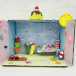 高学年クラス「ボックスアート」６年生の作品